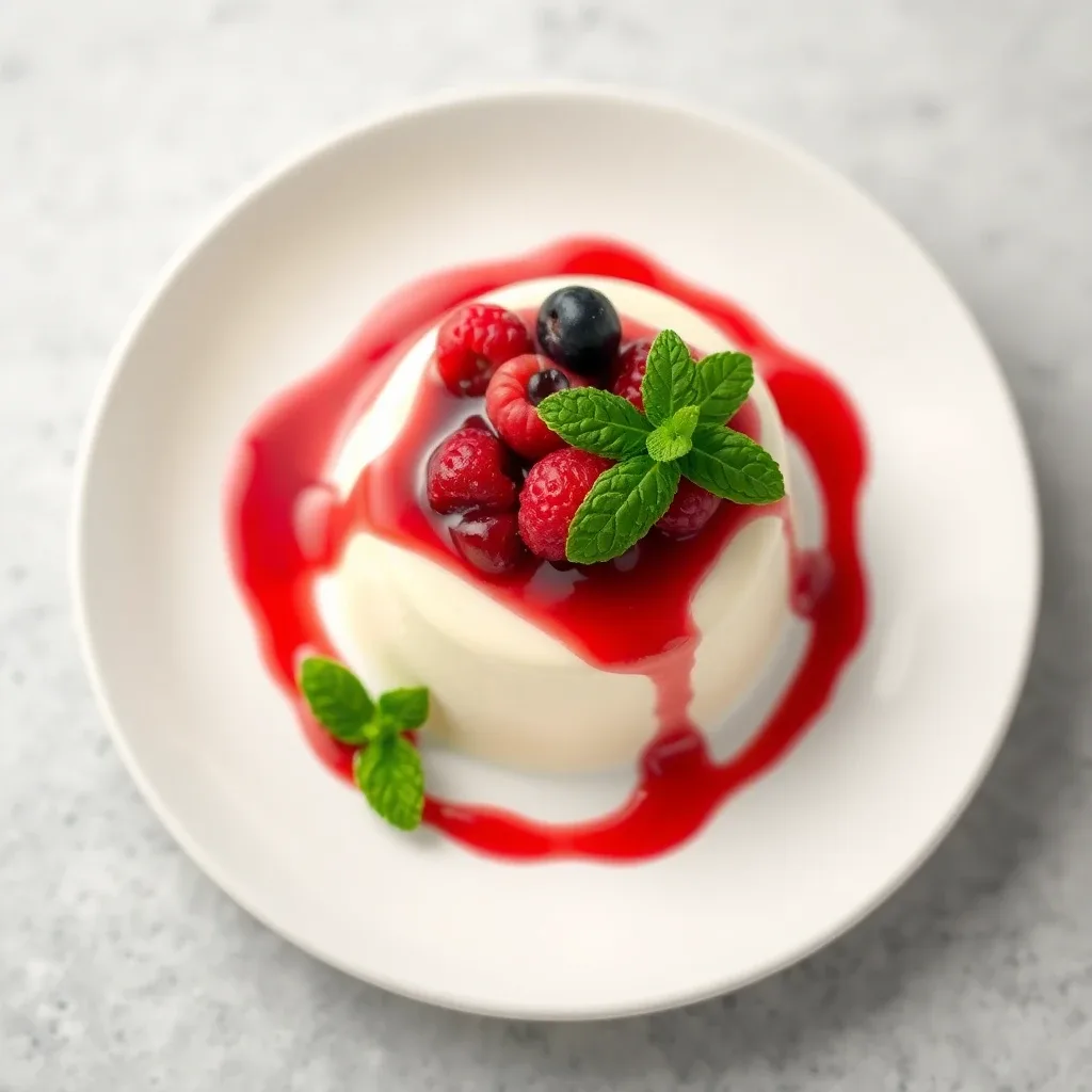 Rose Water Panna Cotta